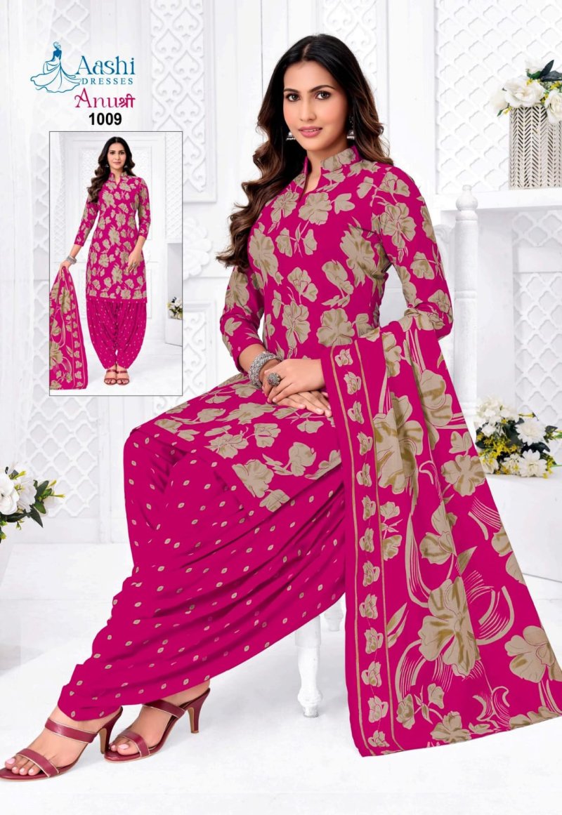 Anushree Patiyala By Aashi Cotton Printed Dress Materials